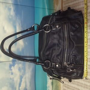 Black Fossil leather purse